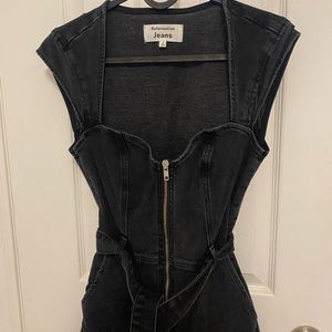 Reformation Calypso Denim Jumpsuit